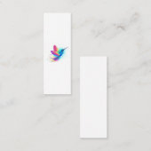Exotic Rainbow Hummingbird Mini Visitenkarte (Vorne/Hinten)