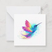 Exotic Rainbow Hummingbird Mitteilungskarte (Vorderseite)
