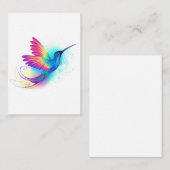 Exotic Rainbow Hummingbird Mitteilungskarte (Vorne/Hinten)
