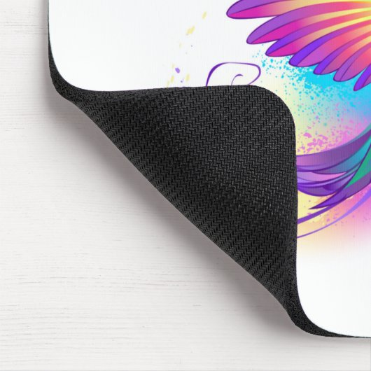 Exotic Rainbow Hummingbird Mousepad (Ecke)