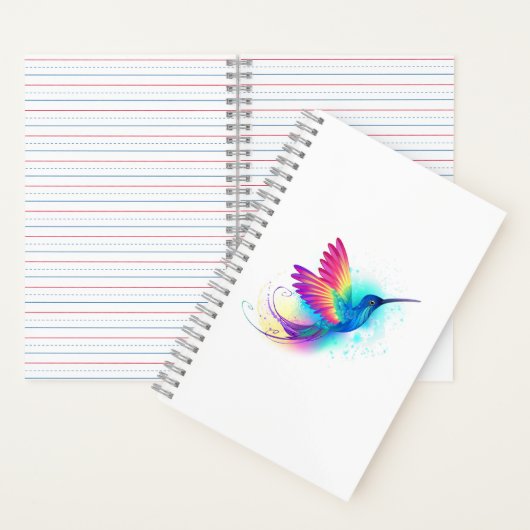 Exotic Rainbow Hummingbird Notizblock (Innen)