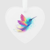 Exotic Rainbow Hummingbird Ornament (Vorderseite)