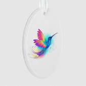 Exotic Rainbow Hummingbird Ornament (Vorderseite)