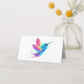 Exotic Rainbow Hummingbird Platzkarte (Vorderseite)