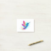 Exotic Rainbow Hummingbird Post-it Klebezettel (Auf Schreibtisch)