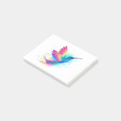 Exotic Rainbow Hummingbird Post-it Klebezettel (angewinkelt)