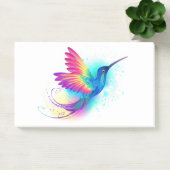 Exotic Rainbow Hummingbird Post-it Klebezettel (Büro)