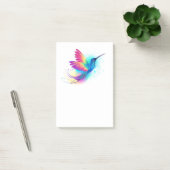 Exotic Rainbow Hummingbird Post-it Klebezettel (Büro)