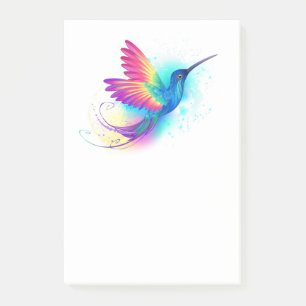 Exotic Rainbow Hummingbird Post-it Klebezettel