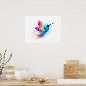 Exotic Rainbow Hummingbird Poster (Küche)