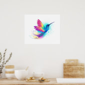 Exotic Rainbow Hummingbird Poster (Küche)