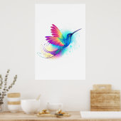Exotic Rainbow Hummingbird Poster (Küche)