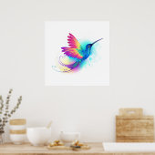 Exotic Rainbow Hummingbird Poster (Küche)
