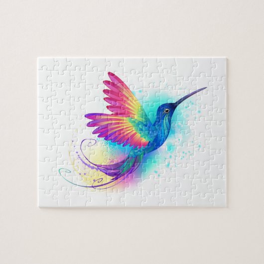 Exotic Rainbow Hummingbird Puzzle (Horizontal)