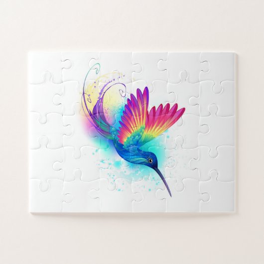 Exotic Rainbow Hummingbird Puzzle (Horizontal)