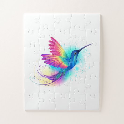 Exotic Rainbow Hummingbird Puzzle (Vertikal)