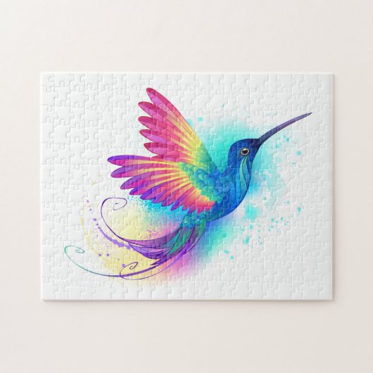 Exotic Rainbow Hummingbird Puzzle (Horizontal)