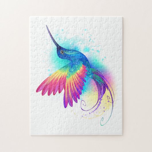 Exotic Rainbow Hummingbird Puzzle (Vertikal)