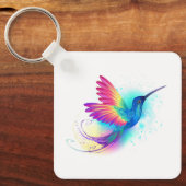 Exotic Rainbow Hummingbird Schlüsselanhänger (Vorderseite)