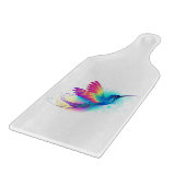 Exotic Rainbow Hummingbird Schneidebrett (Ecke)