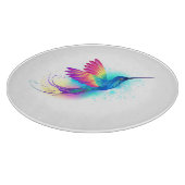 Exotic Rainbow Hummingbird Schneidebrett (Ecke)