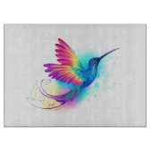 Exotic Rainbow Hummingbird Schneidebrett (Vorderseite)