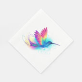 Exotic Rainbow Hummingbird Serviette (Ecke)