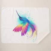 Exotic Rainbow Hummingbird Sherpadecke (Vorderseite (Horizontal))