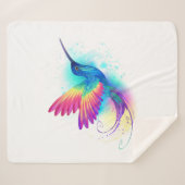 Exotic Rainbow Hummingbird Sherpadecke (Vorderseite (Horizontal))