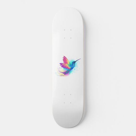 Exotic Rainbow Hummingbird Skateboard (Vorderseite)