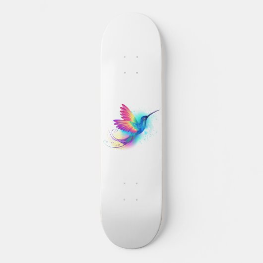 Exotic Rainbow Hummingbird Skateboard (Vorderseite)
