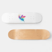Exotic Rainbow Hummingbird Skateboard (Horizontal)