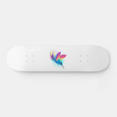Exotic Rainbow Hummingbird Skateboard (Horizontal)