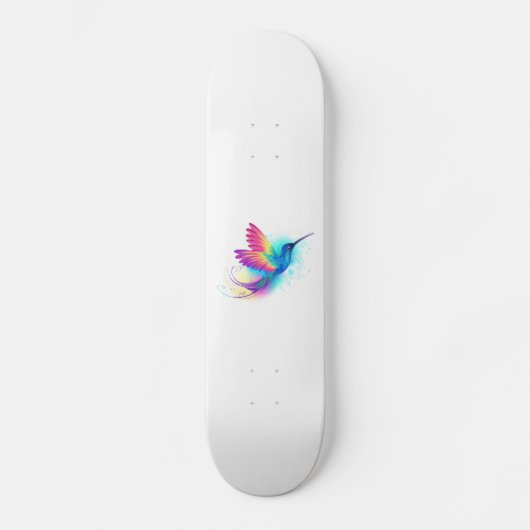 Exotic Rainbow Hummingbird Skateboard (Vorderseite)