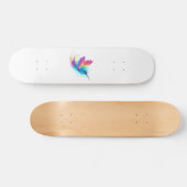 Exotic Rainbow Hummingbird Skateboard (Horizontal)