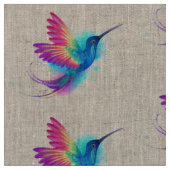 Exotic Rainbow Hummingbird Stoff (Nahaufnahme)