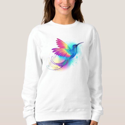 Exotic Rainbow Hummingbird Sweatshirt (Vorderseite)