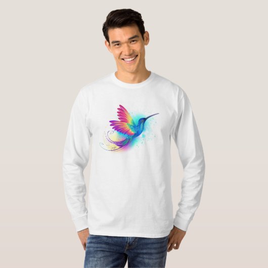 Exotic Rainbow Hummingbird T-Shirt (Vorne ganz)