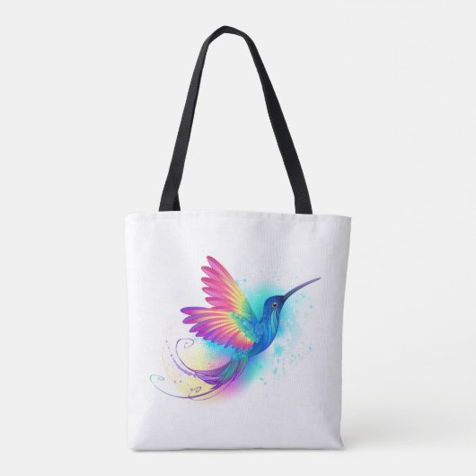 Exotic Rainbow Hummingbird Tasche (Rückseite)