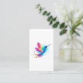 Exotic Rainbow Hummingbird Terminkarte (Stehend Vorderseite)