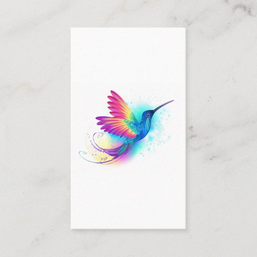 Exotic Rainbow Hummingbird Terminkarte (Vorderseite)