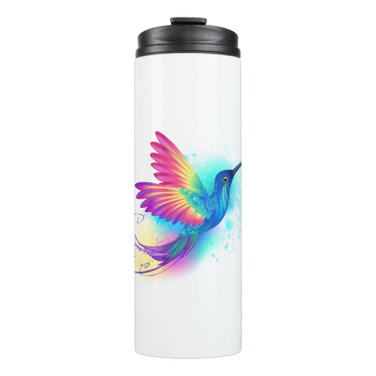 Exotic Rainbow Hummingbird Thermosbecher (Vorderseite)