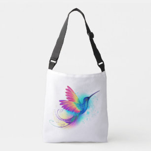 Exotic Rainbow Hummingbird Tragetaschen Mit Langen Trägern