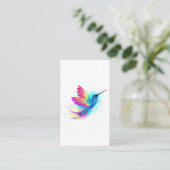 Exotic Rainbow Hummingbird Treuekarte (Stehend Vorderseite)