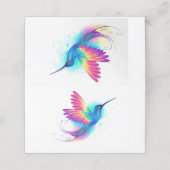 Exotic Rainbow Hummingbird Treuekarte (Außenseite Aufgefaltet)