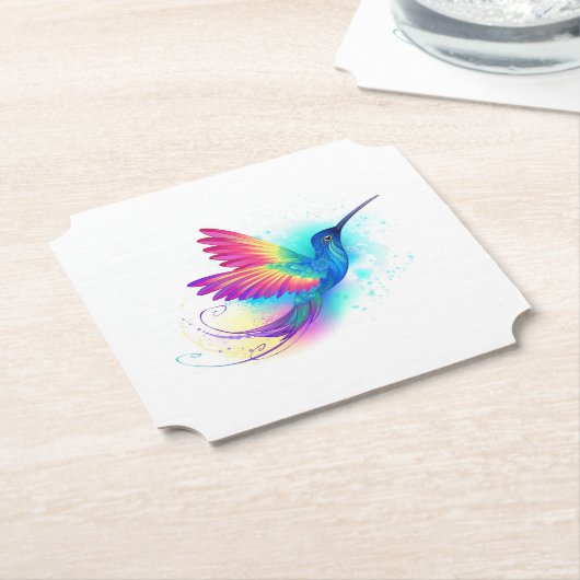 Exotic Rainbow Hummingbird Untersetzer (angewinkelt)