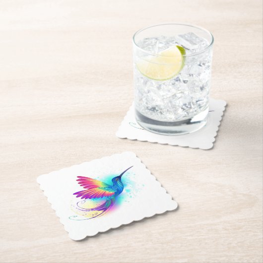 Exotic Rainbow Hummingbird Untersetzer (Vor Ort)