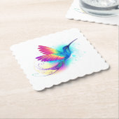 Exotic Rainbow Hummingbird Untersetzer (angewinkelt)