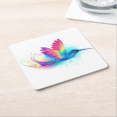 Exotic Rainbow Hummingbird Untersetzer (angewinkelt)