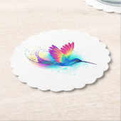 Exotic Rainbow Hummingbird Untersetzer (angewinkelt)